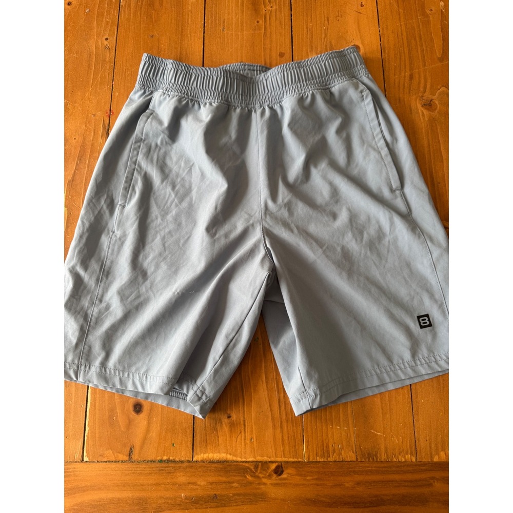Layer 8 Mens Qwick-Dry Athletic Training Shorts Blue Size Large 7.5 Inch Inseam